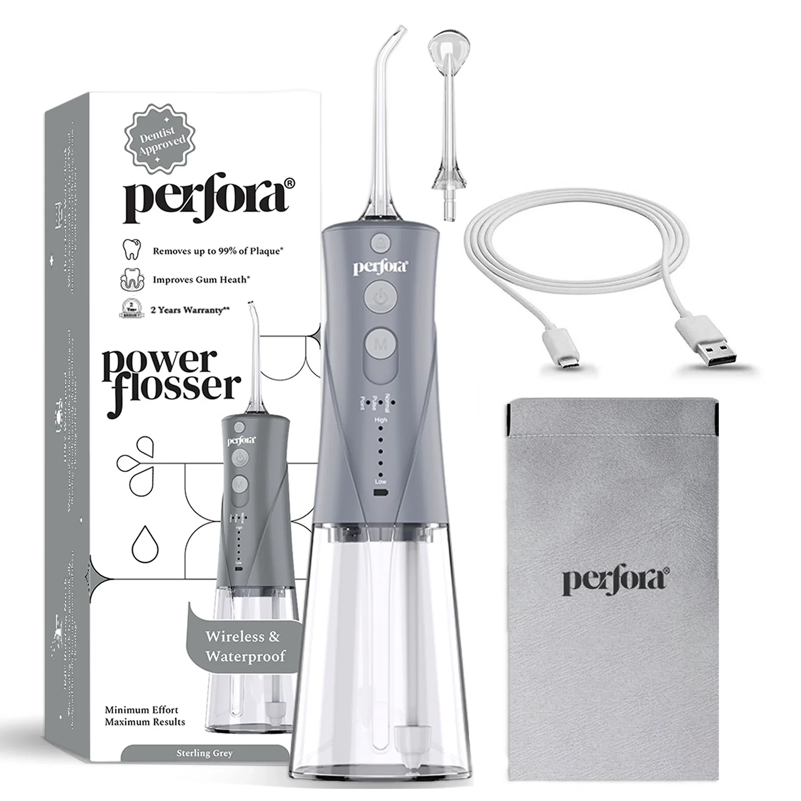Power Flosser Sterling Grey